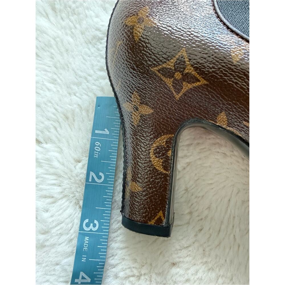 Louis Vuitton Revival Ankle Boot Monogram Print size 38.5 EU Authentic - Picture 10 of 10